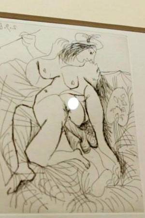 En sus últimos años, Pablo Picasso hizo grabados de fuerte carácter sexual