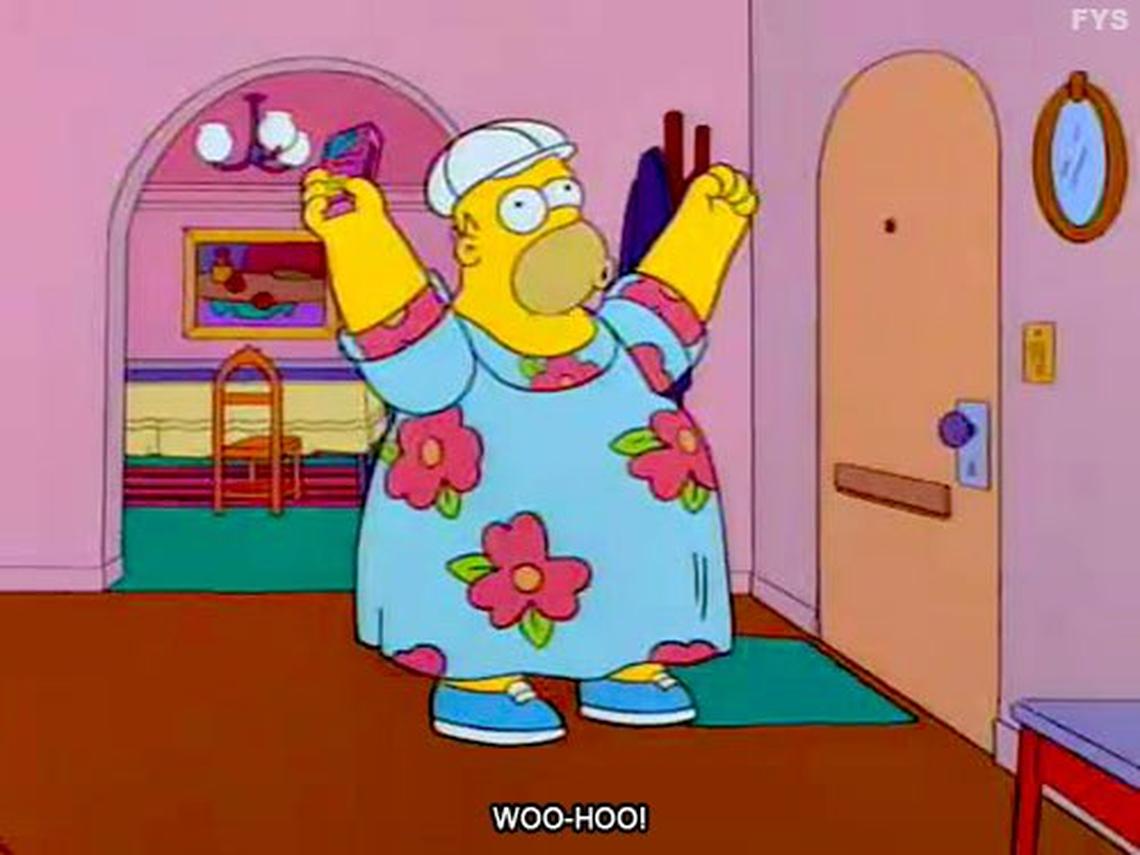 Homer simpson vestido
