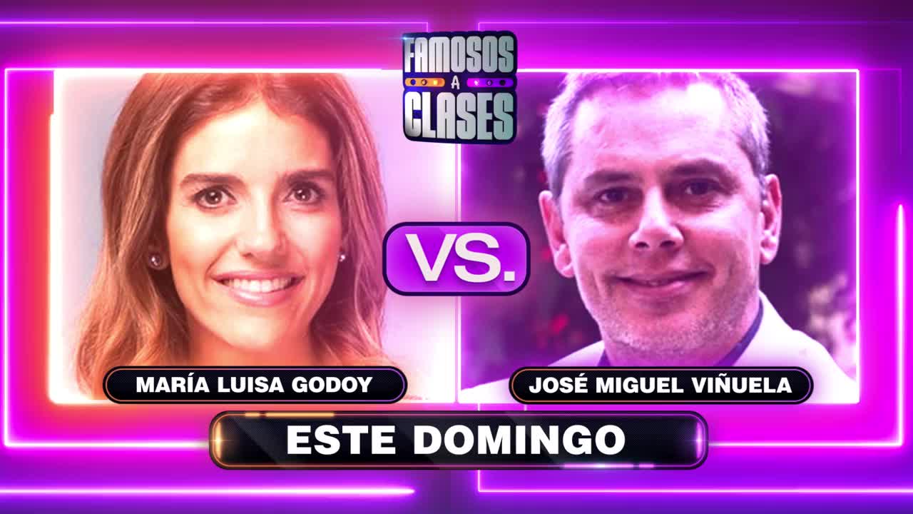Este domingo en "Famosos a Clases": María Luisa Godoy VS. José Miguel Viñuela

