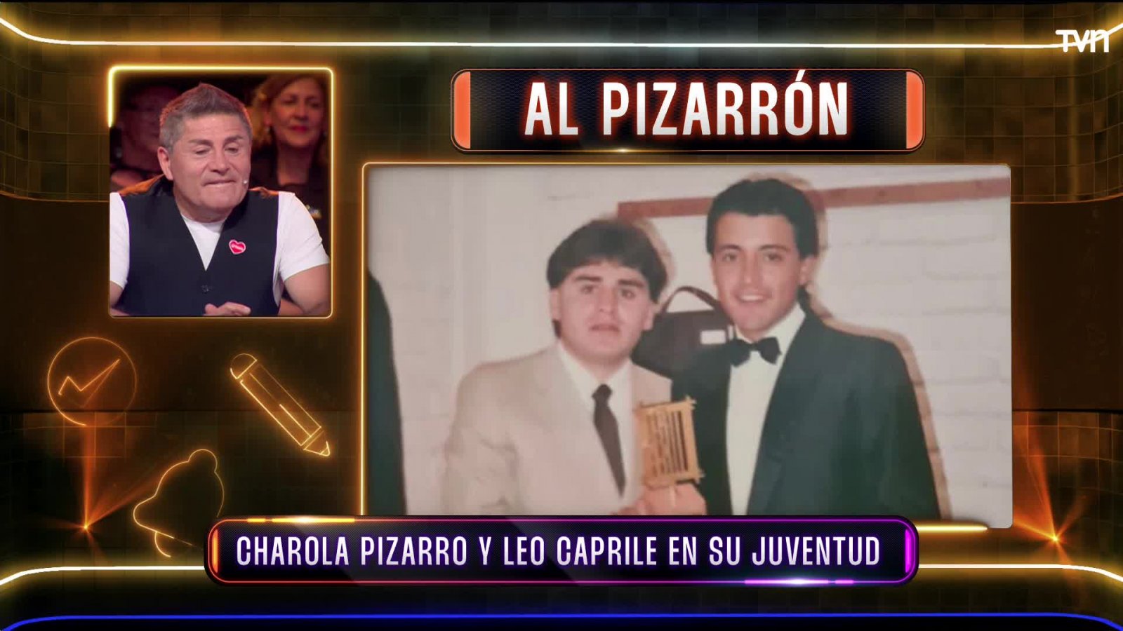 Charola Pizarro y Leo Caprile en el colegio
