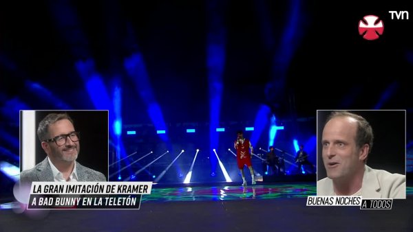 La gran imitación de Kramer a Bad Bunny en la Teletón
