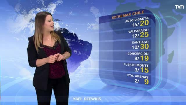 Abundantes nubes en el centro y en el sur del país
