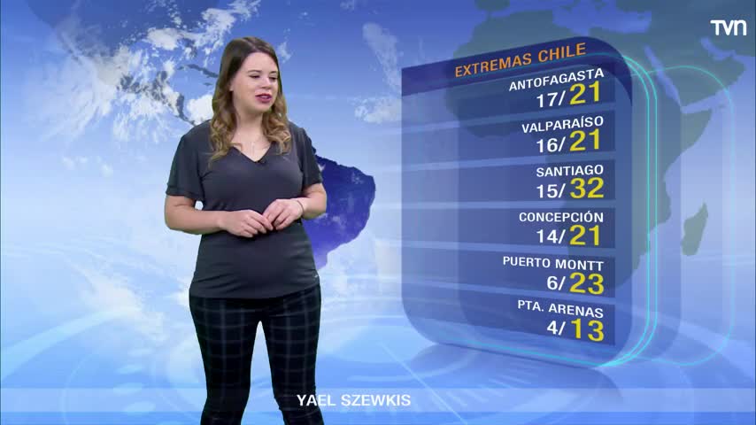 Cielo despejado en la zona central y sur soleado
