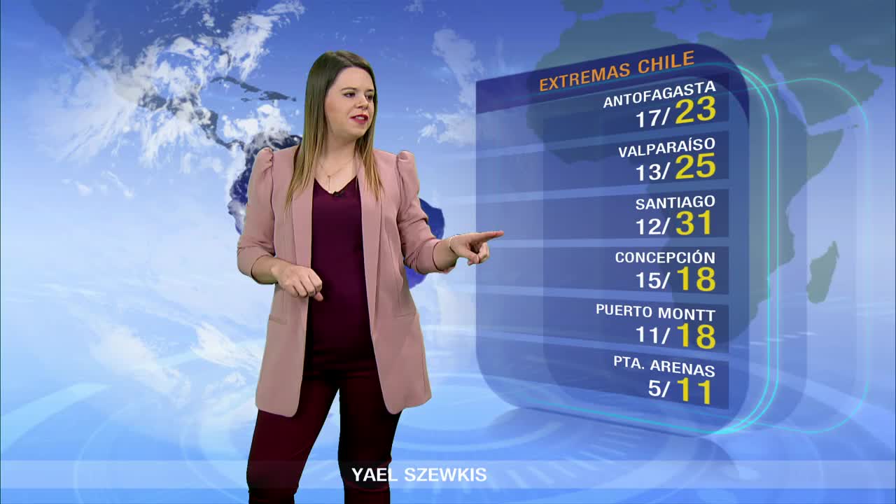 Seguirá el calor en la zona central y las lluvias en el sur durante el lunes
