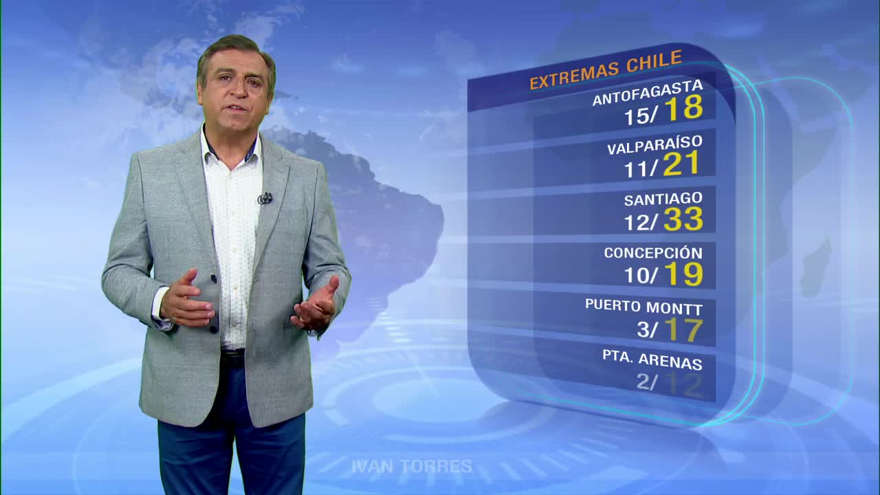 Nubes ayudarán a bajar levemente las temperaturas este domingo
