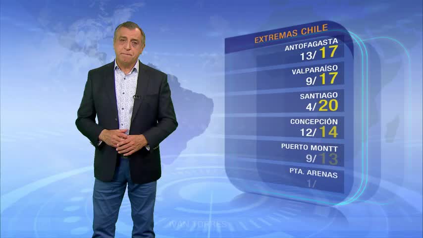 Cielos parciales y lluvias hacia el sur marcarán este lunes
