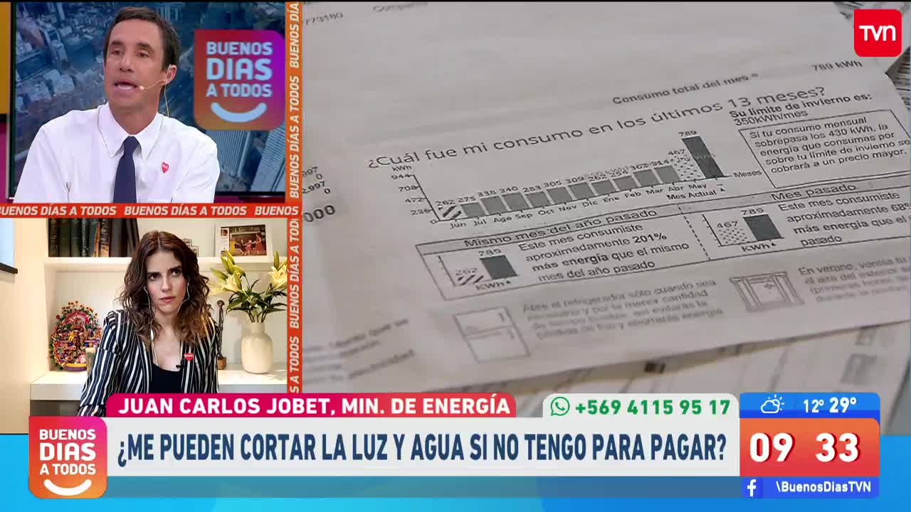 Ministro responde: ¿Me pueden cortar la luz o el agua si no tengo para pagar?
