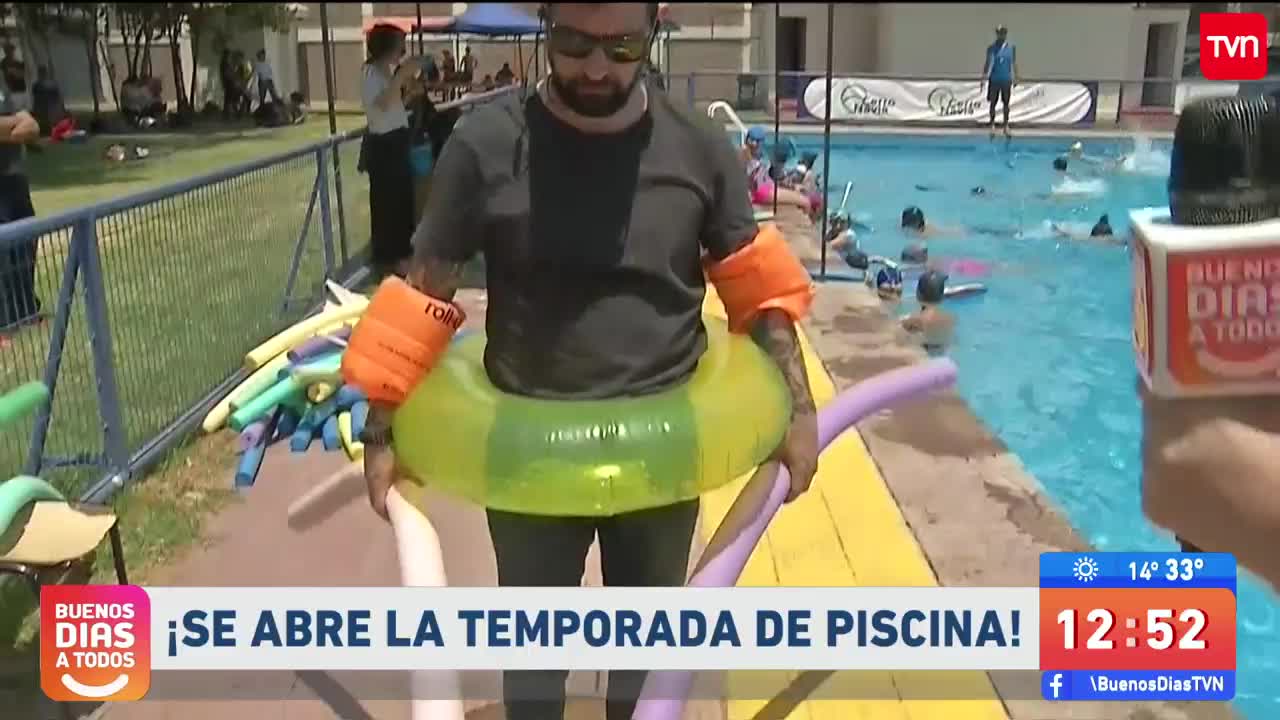 ¡Comenzó la temporada de piscina en Cerro Navia!
