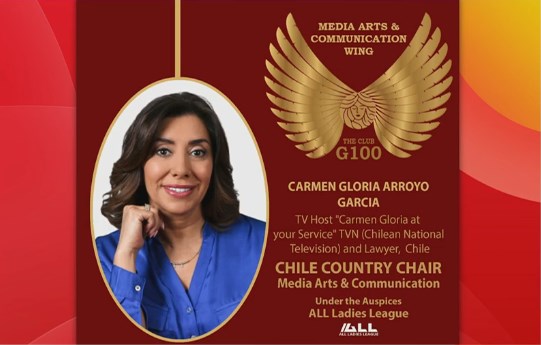 Carmen Gloria Arroyo es distinguida internacionalmente por el G100
