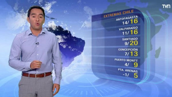 Mayormente soleada la zona central y sur
