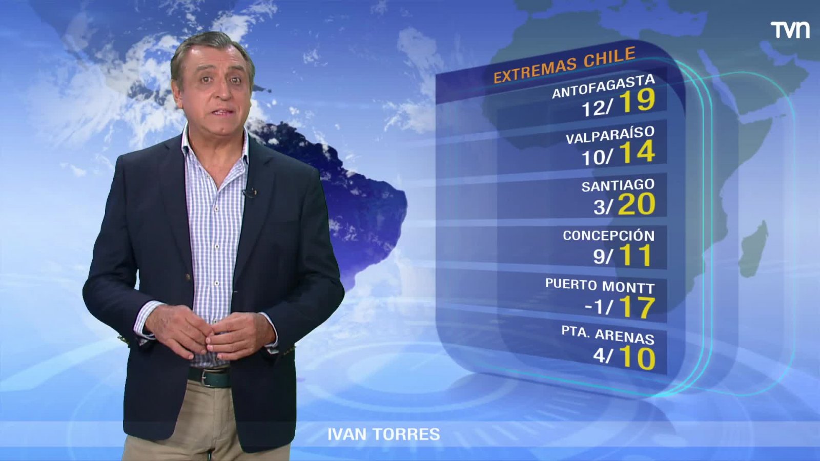 Precipitaciones débiles entre Ñuble y Aysén
