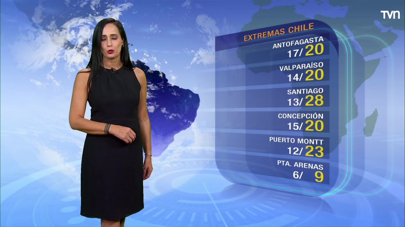 Día parcial en parte de la zona central
