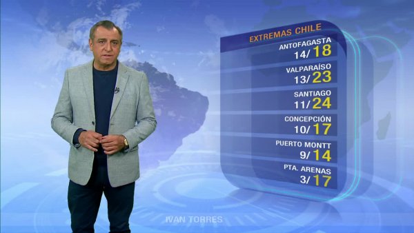 Suben las temperaturas en el centro y habrá lluvias desde la Araucanía al sur
