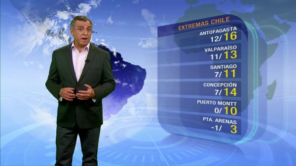 Nubes y probables precipitaciones marcarán el domingo en la zona central
