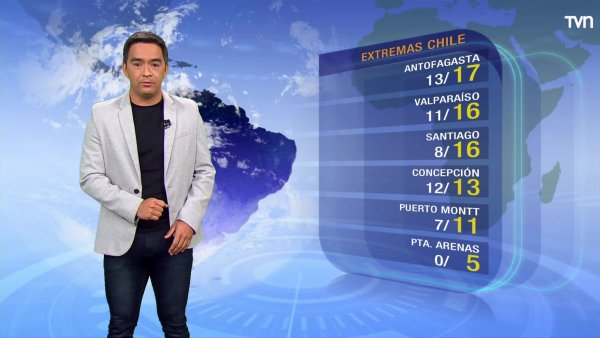 La lluvia se hará presente en la zona centro-sur durante este lunes
