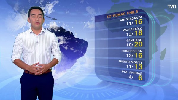 Nubosidad parcial en la zona centro
