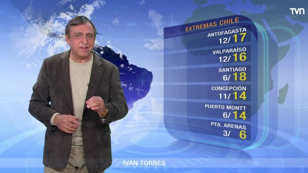 Precipitaciones desde Valparaíso hasta Magallanes
