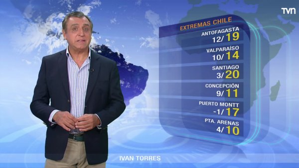 Precipitaciones débiles entre Ñuble y Aysén
