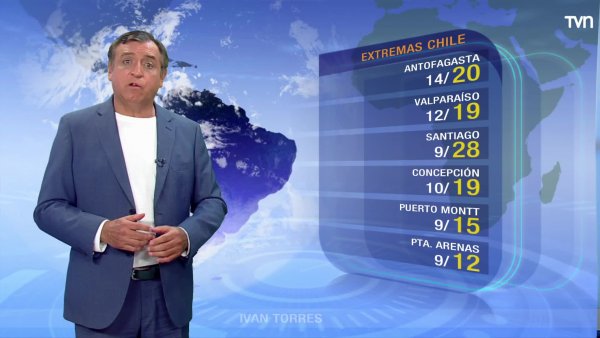 Bajan las máximas entre Valparaíso y Magallanes
