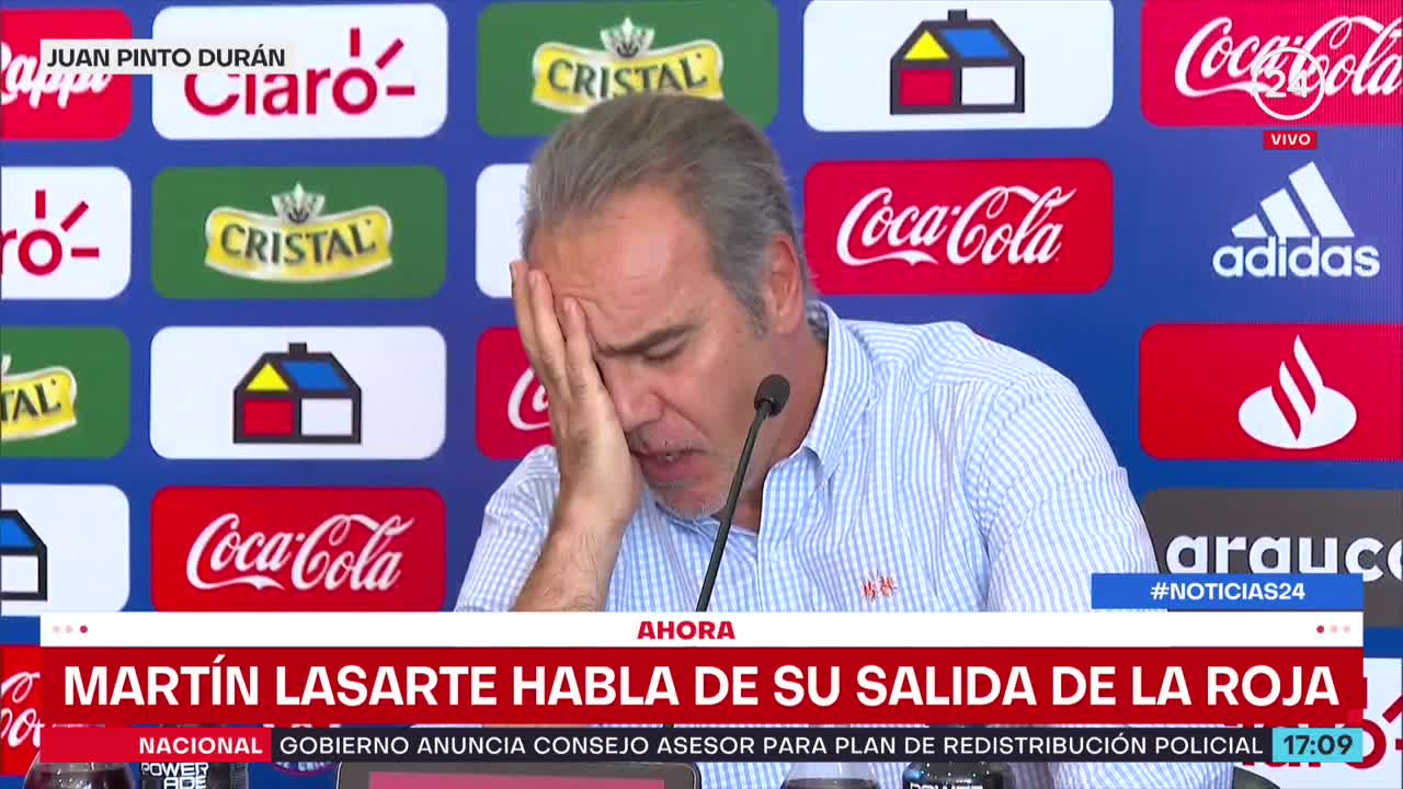 Martín Lasarte reconoció que "no cumplimos" y aseguró que dejar La Roja es "lo mejor"
