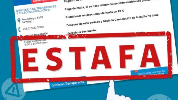 "No lo abras": Ministerio de Transportes advierte nueva estafa a través de correo electrónico
