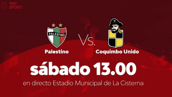 TVN emitirá el encuentro entre Palestino y Coquimbo Unido
