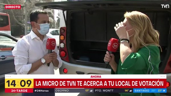 Karen Doggenweiler y Juan Carlos Alarcón sufren percance al aire
