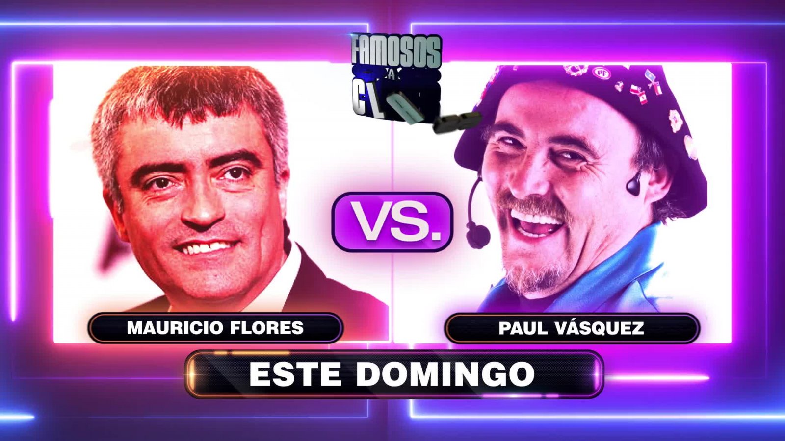 Este domingo en "Famosos a Clases": Mauricio Flores VS. Paul Vásquez

