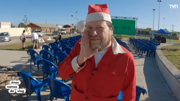 Rodrigo Salinas se disfrazó de Pascuero bajo el sofocante calor de Chillán e imitó a Juanin Juan Harry

