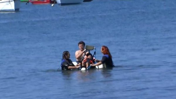 ¡Digno de imitar!: Así es la playa inclusiva de Quintero

