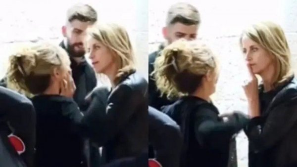 Viralizan antiguo video: mamá de Piqué hace callar violentamente a Shakira
