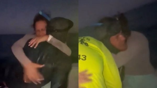 "¡Ahí está!": la emoción de familia que rescató a su hijo perdido por horas en el mar
