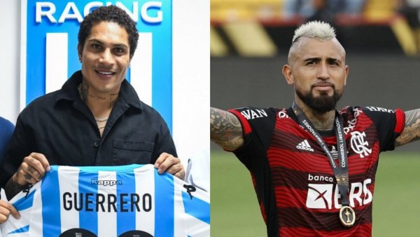 "Inédito salario": La diferencia en el sueldo que tienen Arturo Vidal y Paolo Guerrero
