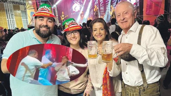 Un año de cerveza gratis: joven pide matrimonio a pareja en Bierfest de Valdivia
