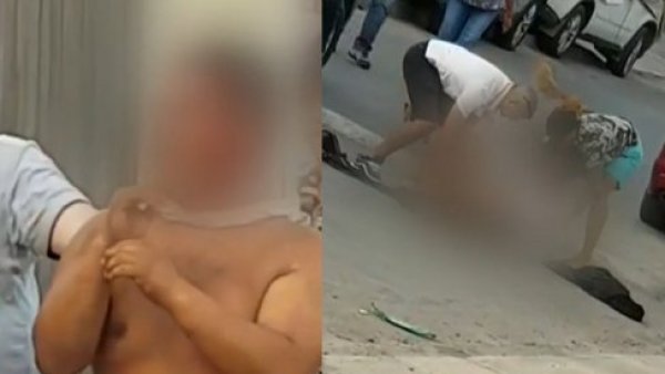 VIDEO | Desnudan, golpean y amarran a poste a acusado de robo en Alto Hospicio
