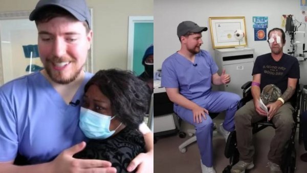 Youtuber MrBeast pagó 1.000 operaciones para que personas recuperaran la vista
