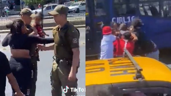 Agreden a Carabineros en Estación Central: actuaban ante posible vulneración de una niña

