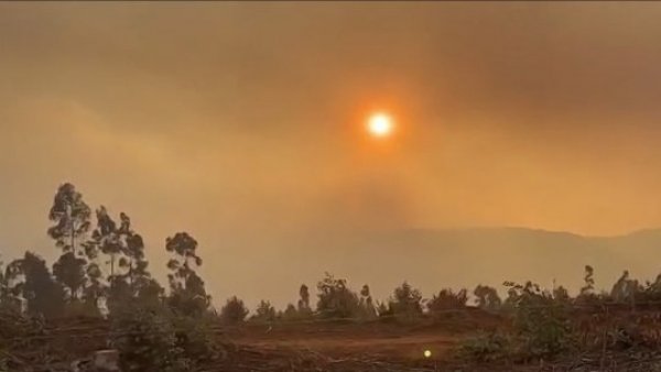 El triste amanecer en Tomé tras los incendios forestales
