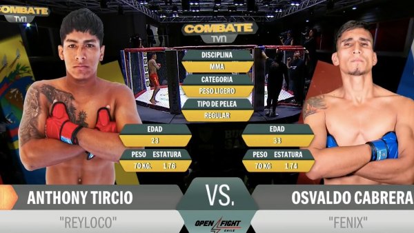 Combate TVN | Anthony Tircio vs. Osvaldo Cabrera
