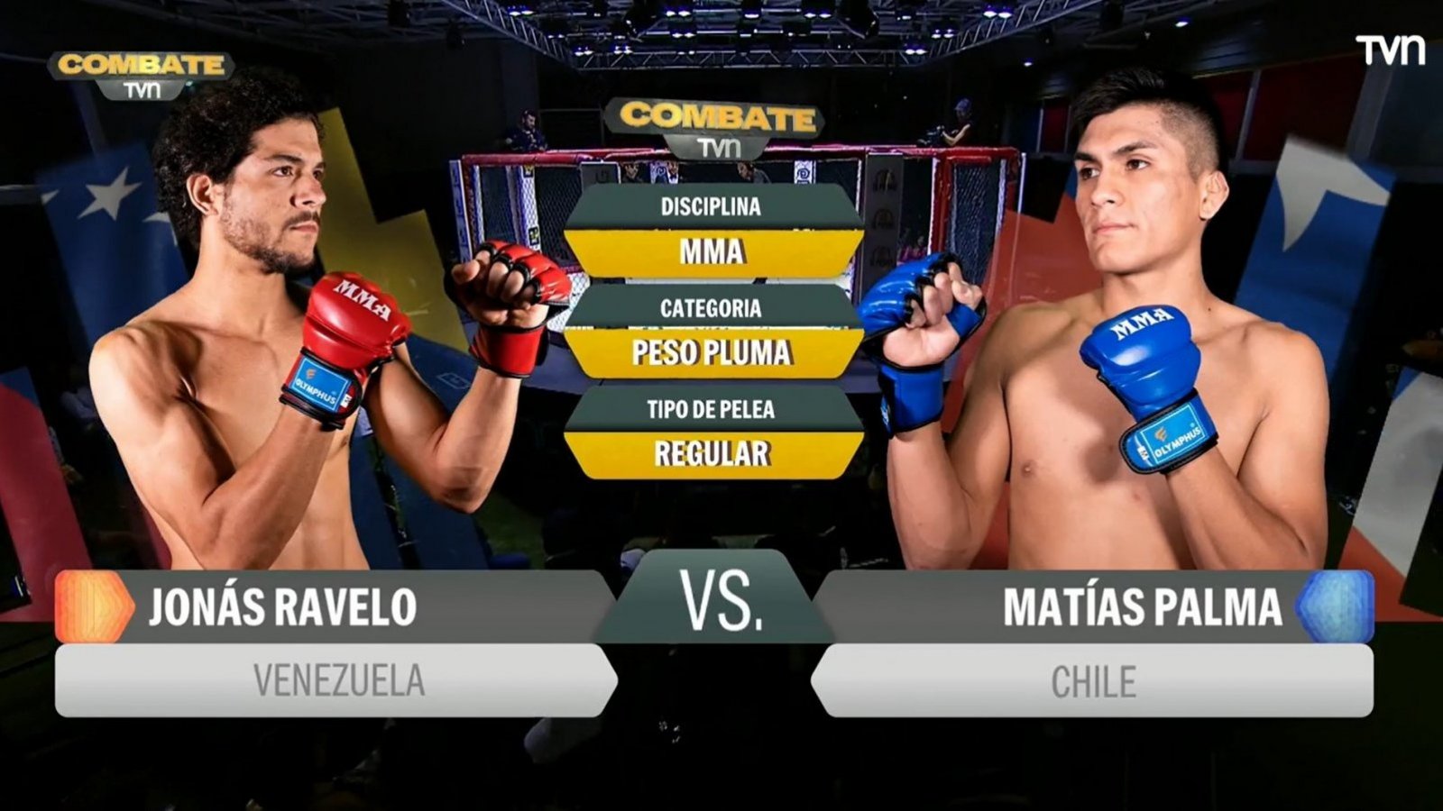 Combate TVN | Jonás Ravelo vs. Matías Palma
