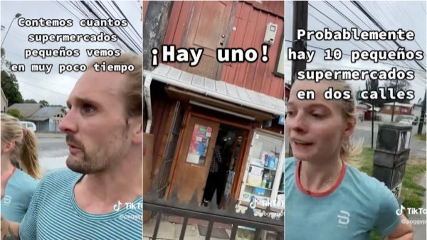 Turistas noruegos se sorprenden con cantidad de minimarkets que hay en Chile
