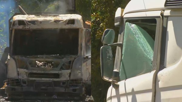 Ataque dejó camión incendiado y otro baleado en camino rural de Collipulli
