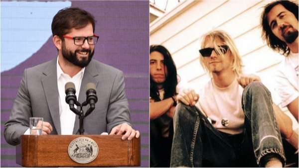 Los mensajes del Presidente Boric sobre Nirvana que causó furor en Twitter
