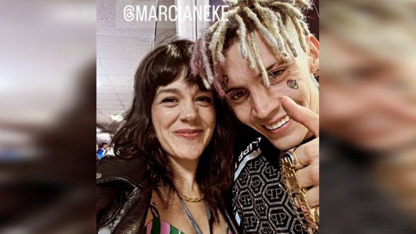 La foto de Marcianeke con Cristina, esposa de Fabrizio Copano
