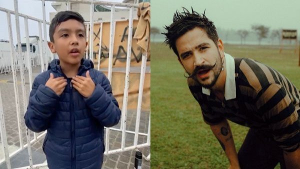 Es fan de Camilo: niño de 9 años viajó desde Iquique a Viña a ver a su artista favorito
