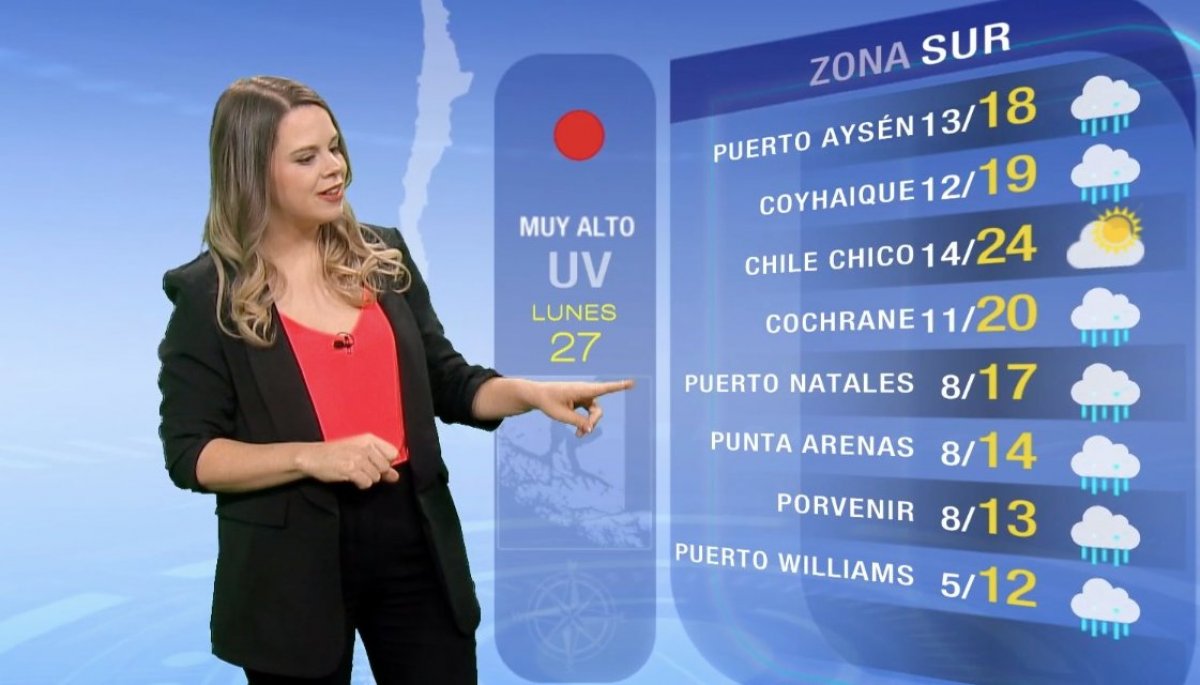 Pronóstico del tiempo Lunes 27 de febrero TV Tiempo TVN