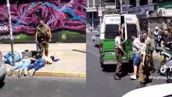 Detienen a cinco 'motochorros' en Providencia: estarían vinculados a banda "El Enjambre"
