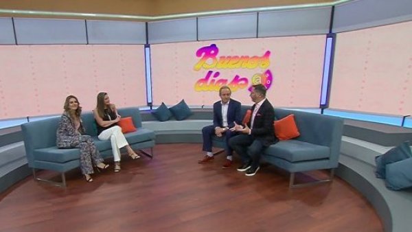 El encuentro de las duplas de oro: Margot y Jorge les dan la bienvenida a Eduardo Fuentes y María Luisa Godoy
