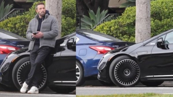 El video de Ben Affleck chocando su auto contra dos vehículos tras quedar encerrado
