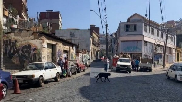 Tiktoker mexicana critica grafitis en Valparaíso: "No es arte"
